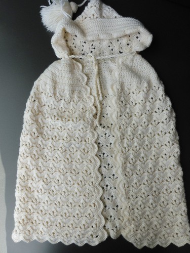Babyjacke gehäkelt beige - in,