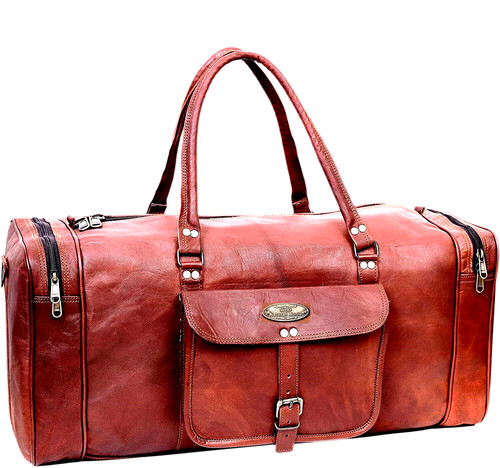 Leder reisetasche seesack - reisetasche,