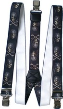 Hosenträger Skull Totenkopf