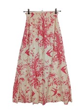 RED VALENTINO Maxirock Damen Rock Gr. DE 40 pink-wollweiß Casual-Look