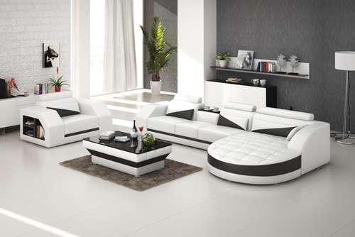 Ledersofa couch wohnlandschaft - ledersofa,