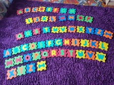 Puzzlematte/ Spielmatte Teppich Kinder Bunt Buchstaben 54 teilig 