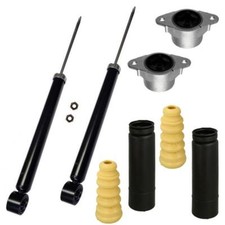 2 Serien Stoßdämpfer hinten Domlager Puffer Set paßt für Ford Fiesta 5 V Mazda 2