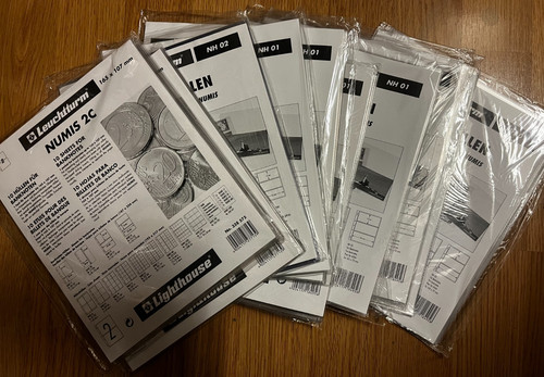 10x leuchtturm numis hüllen - leuchtturm,