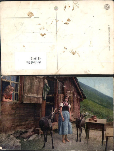 411942 mädchen bergbauern - bergbauern, v