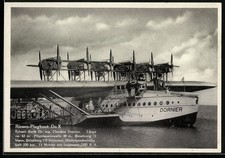 AK Wasserflugzeug Dornier Do X im Hafen 