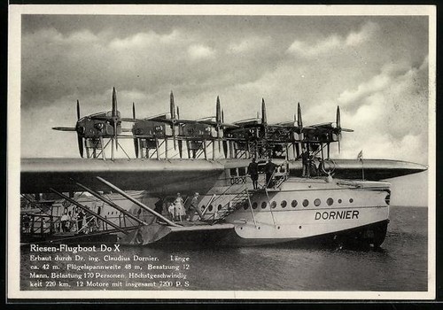Wasserflugzeug dornier x - ak,