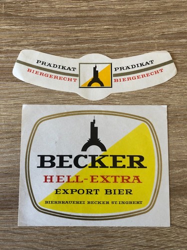 Bieretikett brauerei becker - brauerei,