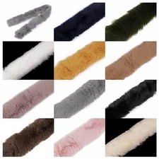 Kunstfell Fellbesatz 100x5cm Kunstpelz Fellstrang Fellstoff Fellkragen Farbwahl 