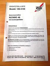 Ventzki MTD  Motorrasenmäher  Rotaro 48  Ersatzteilliste