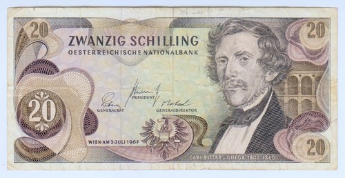1967 österreich schilling - 1967, 20
