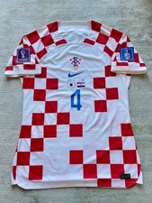 World Cup 2022 Qatar, Croatia Perisic Kroatien Match Prepared Shirt , Japan