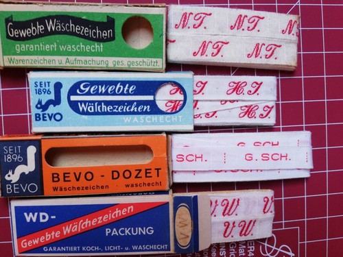Wäschezeichen antik initialen - wäschezeichen,