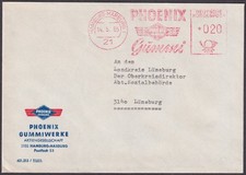 Absenderfreistempel AFS Hamburg-Harburg Phoenix Gummi 1965