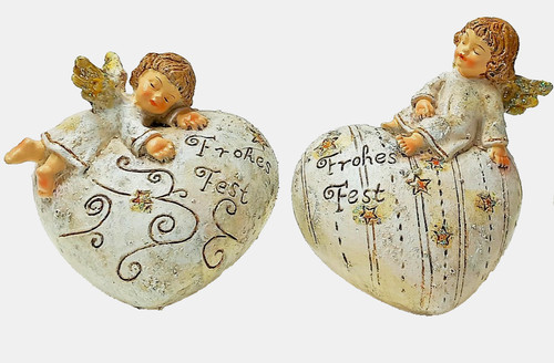 Schutzengel dekofigur set - dekofigur, 2-er-set