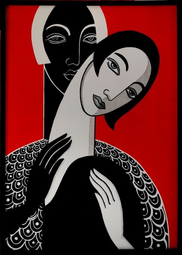Acrylbild art deco - art,