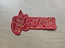 SAXON, SEW ON GOLDEN AND RED