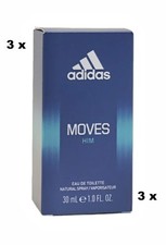 3 x Adidas Moves Him 30 m Eau