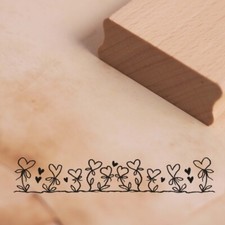 Motivstempel Herz Blumen