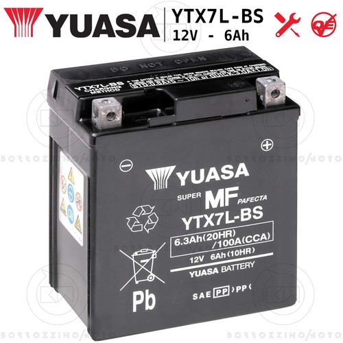 Batterie yuasa ytx7l - batterie, ytx7l-bs
