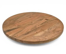 Drehplatte aus Akazienholz 37 cm - Servierplatte drehbar - Drehbrett Drehteller 