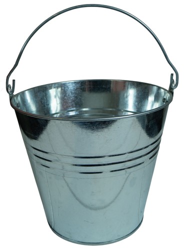 Zinkeimer silbergrau 10l eimer - silbergrau,