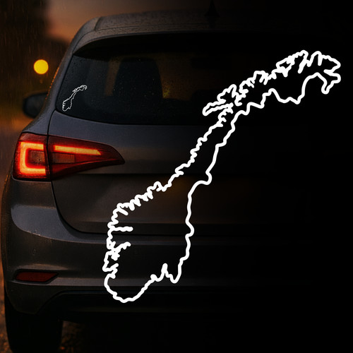 Auto aufkleber norwegen - aufkleber,