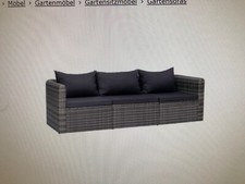Vida XL Rattan Sofa aus Poly