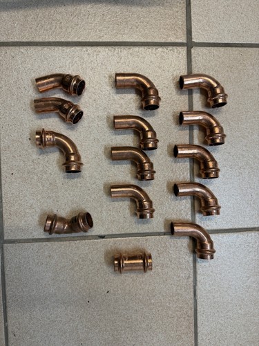14x kupfer pressfittings mm - pressfittings, 22