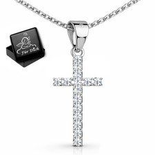 Kette mit kreuz anhänger 925 - kette,