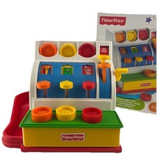 Fisher Price KASSE + Münzen (6stk) für Kaufladen - Registrierkasse