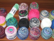Wollpaket bunte Marken