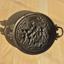 Alter Reliefteller Metall