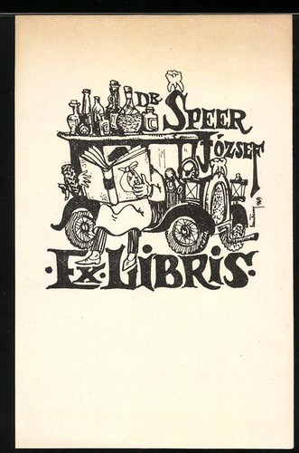 Exlibris jozsef speer - exlibris,