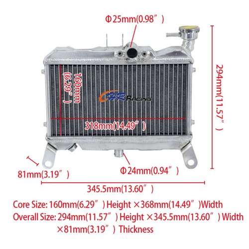 Row aluminum radiator - aluminum,