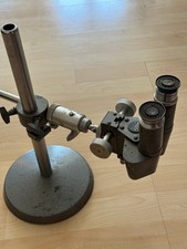 Leitz Stereomikroskop FG I inkl. 2x Leitz a10 Okular und Stativ, Antik