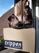 TRIPPEN x+os Gothic LARP Peep Toe Stiefeletten PUMPS Sandale KUPFER metallic 40 