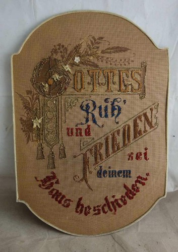 Altes stickbild haussegen - altes,
