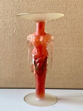 Kerzenhalter ELENA GRAURE- SIGNIERT- weiblicher Torso aus Glas mit Metallfäden