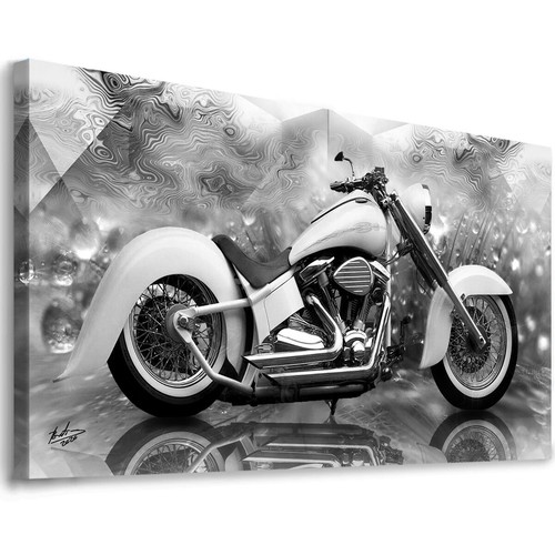 Leinwand bild motorrad chopper - motorrad,