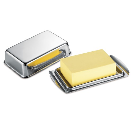 Butterdose silber - ,