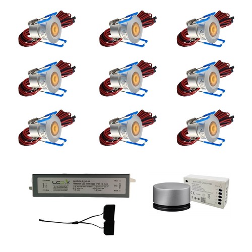 LED Minispot‑Set 9×2 