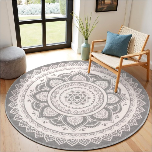 Runder boho teppich wohnzimmer - runder,