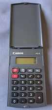Taschenrechner Canon AS-8 Klappetui Batterie, Prozentrechnung, Wurzelberechnung