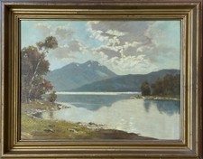 Karl Rohwedder - Ruge  1865 Hamburg 1940  „Gebirgssee“,