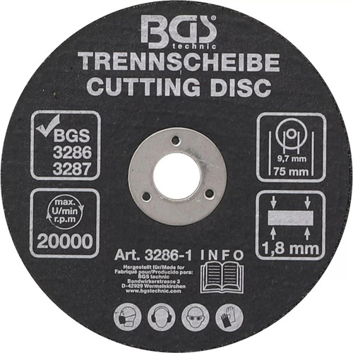 Bsg trennscheibe für - Ø,