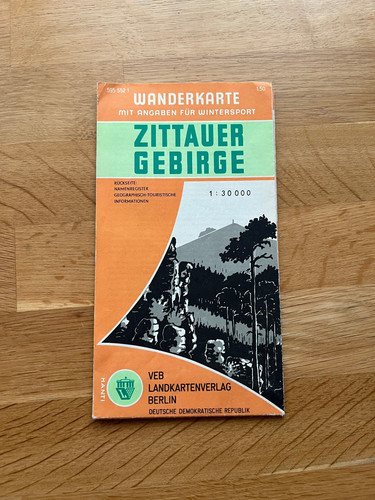 Alte ddr wanderkarte zittauer - alte,