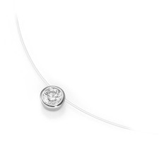 Collier silber schwebender - collier,