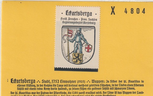 Reklamemarke wappen von - reklamemarke,