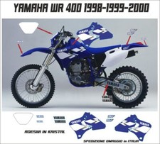 YAMAHA WR 400 1998-1999-2000 Grafik Aufkleber in Kristall KOMPLETTSET